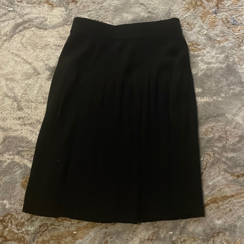 Black Pleated Acrylic Wool Skirt 5/$18 Sale